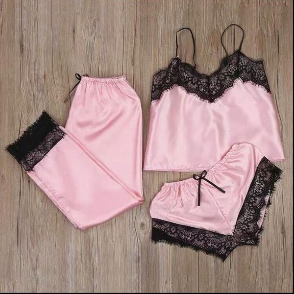 3pcs lingerie set chiffon women sleepwear pajama temptation babydoll nightwear cute cami and shorts pijama, Black;red
3pcs lingerie set chiffon women sleepwear pajama temptation babydoll nightwear cute cami and shorts pijama, Black;red