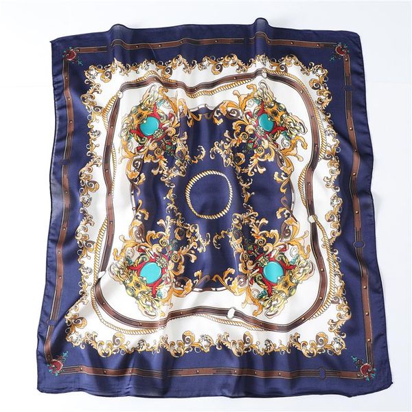 scarves 2021 silk women scarf neck hair band wraps foulard lady shawls chain print square bandana headkerchief, Blue;gray
scarves 2021 silk women scarf neck hair band wraps foulard lady shawls chain print square bandana headkerchief, Blue;gray