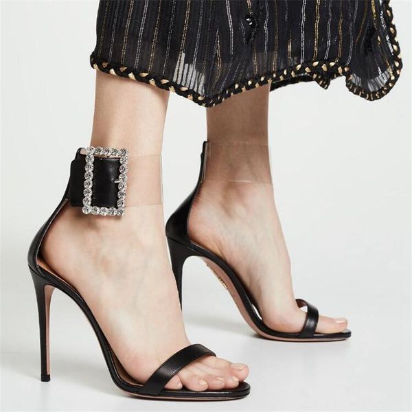 dress shoes vogue summer nice crystal ankle strap sandals women open toe pvc zipper thin high heels female wedding, Black
dress shoes vogue summer nice crystal ankle strap sandals women open toe pvc zipper thin high heels female wedding, Black