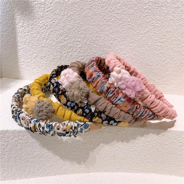 hair accessories 2 pcs autumn winter korean simple cute hairball headband fashion sweet girl children's floral fabric fold, Slivery;white
hair accessories 2 pcs autumn winter korean simple cute hairball headband fashion sweet girl children's floral fabric fold, Slivery;white