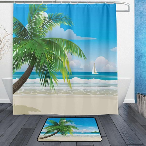 shower curtains bathroom curtain frabic waterproof bath with hooks mat beach sea coconut tree non slip rug home decor
shower curtains bathroom curtain frabic waterproof bath with hooks mat beach sea coconut tree non slip rug home decor
