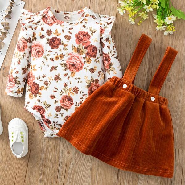 clothing sets 2-pieces baby girl clothes floral printed bodysuits+suspender skirts set spring/autumn long sleeve outfits infant girls, White
clothing sets 2-pieces baby girl clothes floral printed bodysuits+suspender skirts set spring/autumn long sleeve outfits infant girls, White