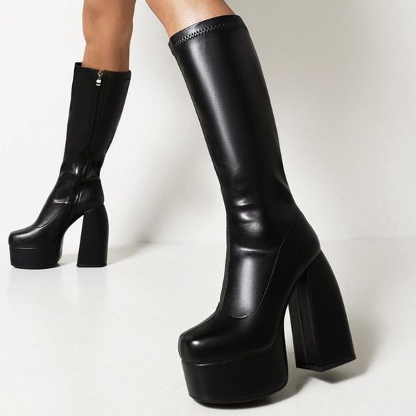 boots falazoe punk style chunky high black platform knee autumn brand block heeled zip boot woman plus size 10
boots falazoe punk style chunky high black platform knee autumn brand block heeled zip boot woman plus size 10