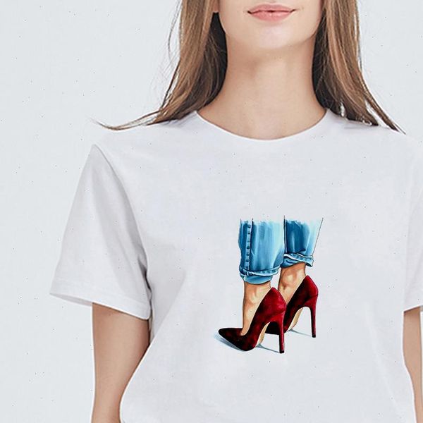 women t shirts short sleeve fashion aesthetic streetwear beautiful high heeled shoes print shirt funny hip hop kawaii, White
women t shirts short sleeve fashion aesthetic streetwear beautiful high heeled shoes print shirt funny hip hop kawaii, White