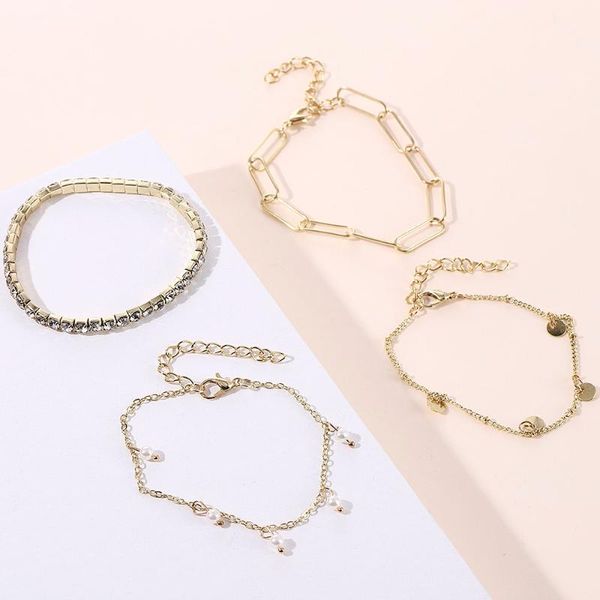 link, chain selling ladies multi-layer bracelet temperament fashion street shooting pearl crystal gold-plated wild female, Black
link, chain selling ladies multi-layer bracelet temperament fashion street shooting pearl crystal gold-plated wild female, Black
