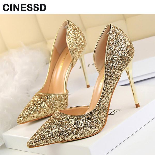 dress shoes sequins summer lady women pointed toe thin high heels wedding party pu leather pumps 868-8, Black
dress shoes sequins summer lady women pointed toe thin high heels wedding party pu leather pumps 868-8, Black
