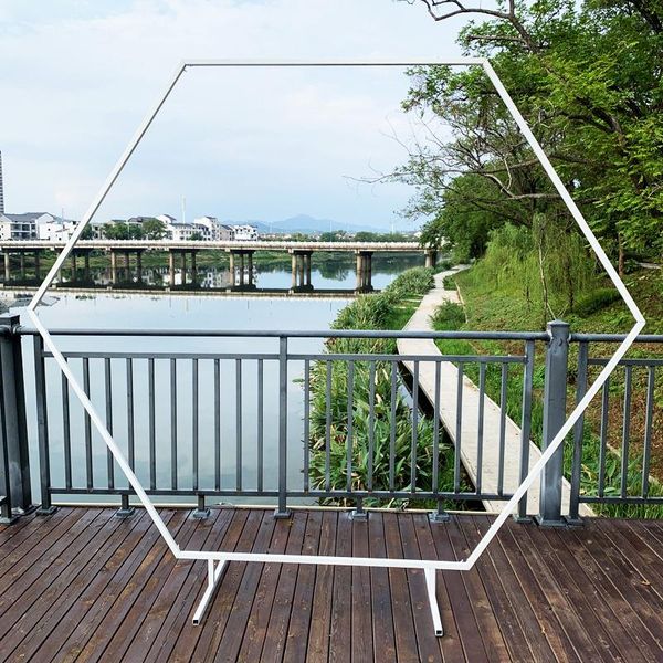 party decoration metal bracket wedding arch hexagon flower stand background birthday balloon
party decoration metal bracket wedding arch hexagon flower stand background birthday balloon