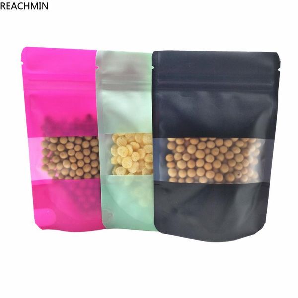 gift wrap 100pcs 10x15cm matte colorful doypack plastic package bag with clear window food tea coffee storage reclosable bags
gift wrap 100pcs 10x15cm matte colorful doypack plastic package bag with clear window food tea coffee storage reclosable bags