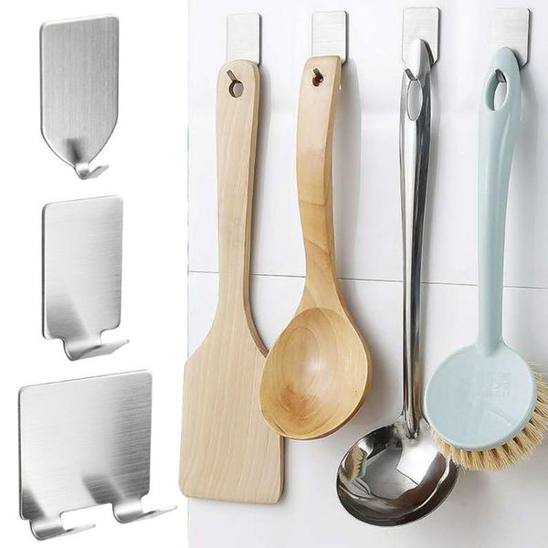 8pcs adhesive stainless steel towel hooks family robe hanging bathroom door storage hanger holder for office tool & rails
8pcs adhesive stainless steel towel hooks family robe hanging bathroom door storage hanger holder for office tool & rails