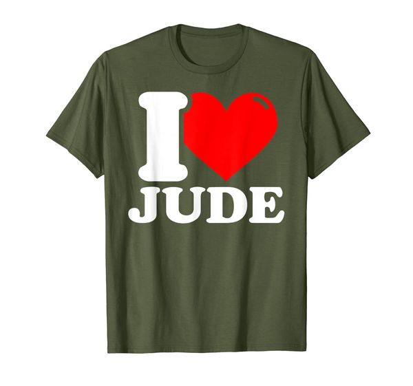 i love jude t-shirt, White;black
