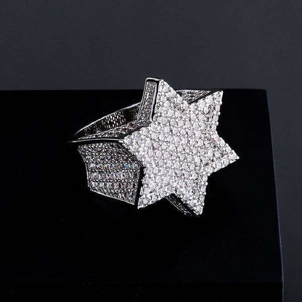 mens gold ring six-pointed star full stones diamond rings fashion hip hop silver rings jewelry
mens gold ring six-pointed star full stones diamond rings fashion hip hop silver rings jewelry