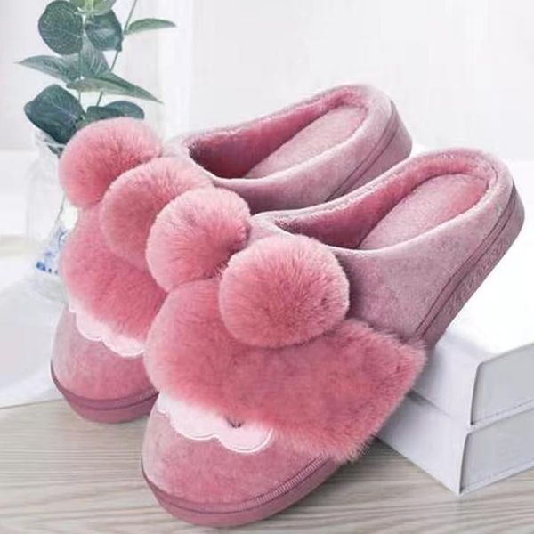 women's slippers fur ball fuzzy house fleece lining indoor outdoor winter warm shoes super soft home, Black
women's slippers fur ball fuzzy house fleece lining indoor outdoor winter warm shoes super soft home, Black