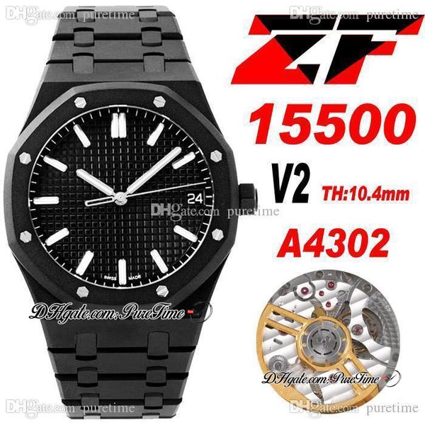 zf v2 extra-thin cal a4302 automatic mens watch 41mm dlc all black textured dial stainless steel bracelet super edition watches swiss hand s, Slivery;brown
zf v2 extra-thin cal a4302 automatic mens watch 41mm dlc all black textured dial stainless steel bracelet super edition watches swiss hand s, Slivery;brown