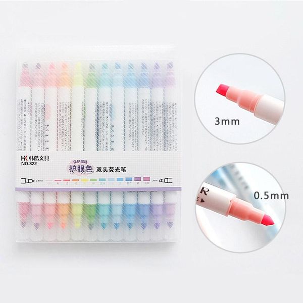 highlighters 12 colors double head highlighter pen mildliner fluorescent art marker pens school&office drawing stationery supply, Black;red
highlighters 12 colors double head highlighter pen mildliner fluorescent art marker pens school&office drawing stationery supply, Black;red