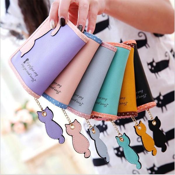 wallets women cute cat wallet small zipper girl brand designed pu leather coin purse female card holder billetera, Red;black
wallets women cute cat wallet small zipper girl brand designed pu leather coin purse female card holder billetera, Red;black