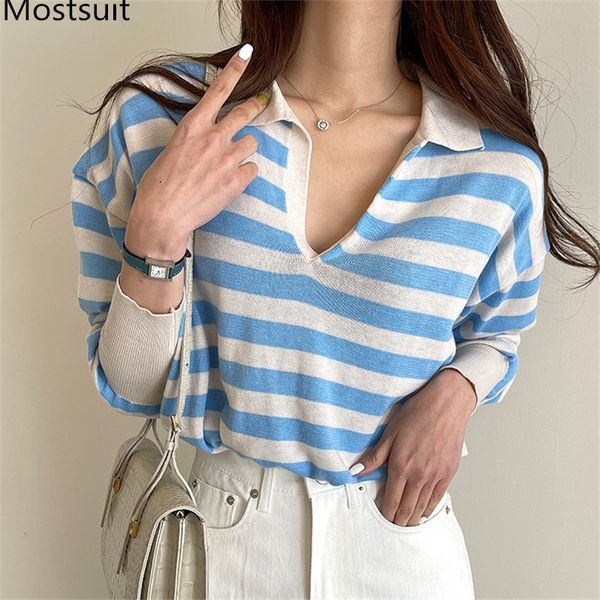 korean striped knitted pullover sweater women v-neck full sleeve loose fashion casual basic female jumpers femme 210514, White;black
korean striped knitted pullover sweater women v-neck full sleeve loose fashion casual basic female jumpers femme 210514, White;black