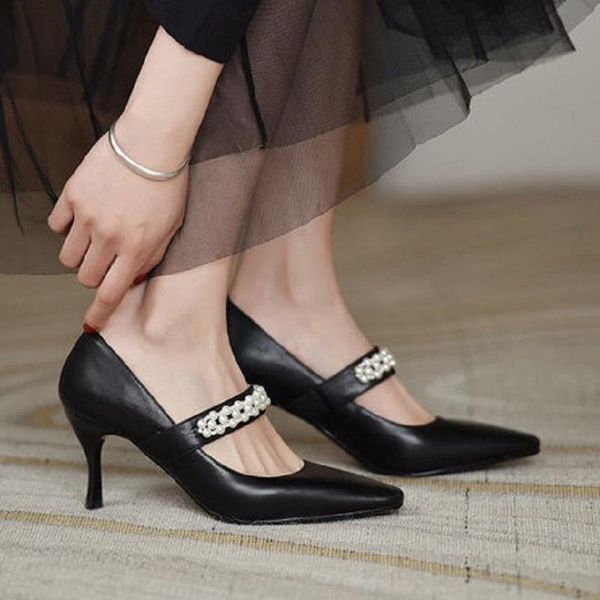 dress shoes spring and summer style all-match pointed shallow mouth ladies single elegant temperament high heels, Black
dress shoes spring and summer style all-match pointed shallow mouth ladies single elegant temperament high heels, Black