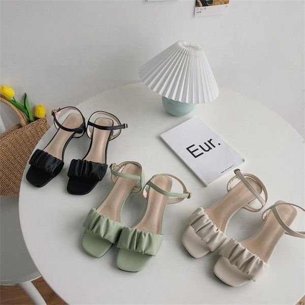 slippers open toe rhinestone square heel sandals women 2021 summer shoes wild concise buckle strap soft leather female, Black
slippers open toe rhinestone square heel sandals women 2021 summer shoes wild concise buckle strap soft leather female, Black