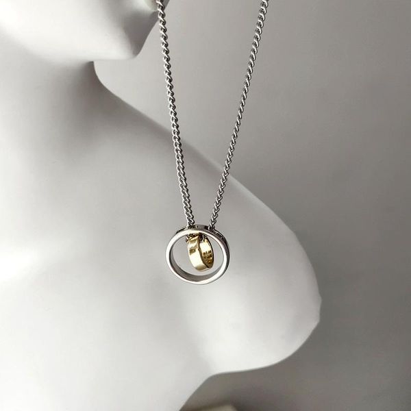 pendant necklaces 2021 trendy products ring-shaped titanium steel non-fading necklace. temperament aesthetic fashion couple necklace, Silver
pendant necklaces 2021 trendy products ring-shaped titanium steel non-fading necklace. temperament aesthetic fashion couple necklace, Silver