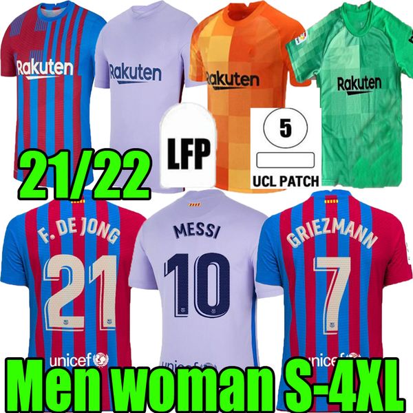 Men tops 21 22 Messi Barcelona BARCA soccer jersey 2021 2022 ANSU FATI GRIEZMANN BRAITHWAITE PEDRI DE JONG COUTINHO woman Classic sports tra, Black;yellow
Men tops 21 22 Messi Barcelona BARCA soccer jersey 2021 2022 ANSU FATI GRIEZMANN BRAITHWAITE PEDRI DE JONG COUTINHO woman Classic sports tra, Black;yellow