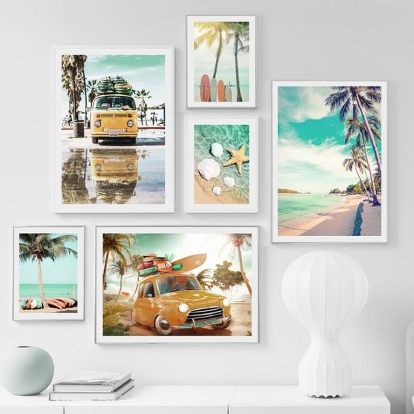 paintings beach palm coconut tree starfish surfboard sea wall art print canvas painting nordic poster pictures for living room decor
paintings beach palm coconut tree starfish surfboard sea wall art print canvas painting nordic poster pictures for living room decor