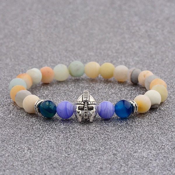 beaded, strands amader silver gladiator helmet colorful stone beads bracelet men elastic charm amazon beaded pulseras ab523, Black
beaded, strands amader silver gladiator helmet colorful stone beads bracelet men elastic charm amazon beaded pulseras ab523, Black