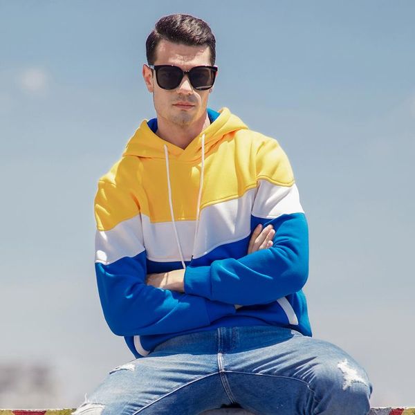 men's hoodies & sweatshirts fashion hoodie cotton patchwork loose o-neck high street spring and autumn comfortable clothing 2021 s-2xl, Black
men's hoodies & sweatshirts fashion hoodie cotton patchwork loose o-neck high street spring and autumn comfortable clothing 2021 s-2xl, Black