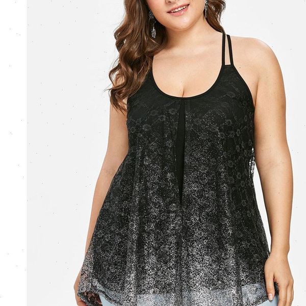 casual plus size womens camis perspective gradient mesh up sleeveless vest o neck clothes female summer 45, White
casual plus size womens camis perspective gradient mesh up sleeveless vest o neck clothes female summer 45, White