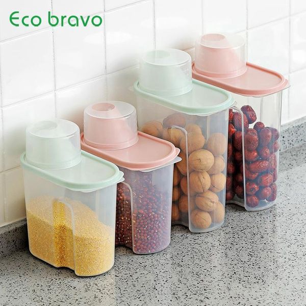 storage bottles & jars ecobravo kitchen grain jar dry food box plastic sealed waterproof items home decoration accessories
storage bottles & jars ecobravo kitchen grain jar dry food box plastic sealed waterproof items home decoration accessories