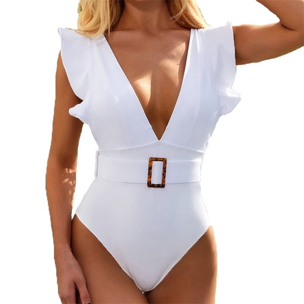 ruffle swimsuit push up swimwear women backless bathing suits white padded deep v monokini 210625, White;black
ruffle swimsuit push up swimwear women backless bathing suits white padded deep v monokini 210625, White;black
