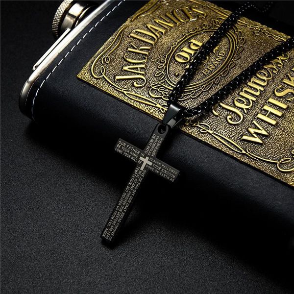 pendant necklaces stainless steel cross necklace for men w/scripture confirmation engraved religious jewelry gift father boyfriend bible ver, Silver
pendant necklaces stainless steel cross necklace for men w/scripture confirmation engraved religious jewelry gift father boyfriend bible ver, Silver