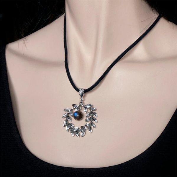pendant necklaces crystal beads leaf ring charm chain necklace hip hop punk jewelry rope gift, Silver
pendant necklaces crystal beads leaf ring charm chain necklace hip hop punk jewelry rope gift, Silver