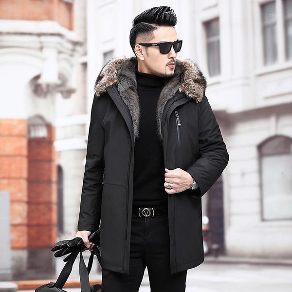 men's leather & faux 2021 autumn winter hooded real liner parkas men warm thick big raccoon collar male jackets casaco masculino gx, Black
men's leather & faux 2021 autumn winter hooded real liner parkas men warm thick big raccoon collar male jackets casaco masculino gx, Black