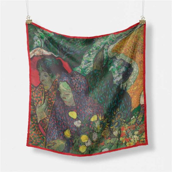 scarves twill silk scarf woman people painting square wraps bandana small hijab foulards tie headband neckerchief 53cm, Blue;gray
scarves twill silk scarf woman people painting square wraps bandana small hijab foulards tie headband neckerchief 53cm, Blue;gray