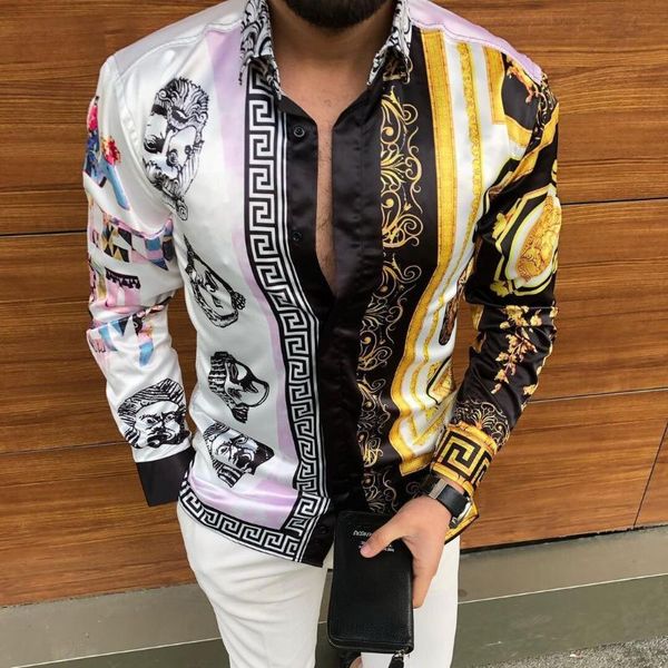 men's casual shirts fashion vintage printed long-sleeved shirt autumn slim lapel party male dress streetwear men clothes, White;black
men's casual shirts fashion vintage printed long-sleeved shirt autumn slim lapel party male dress streetwear men clothes, White;black