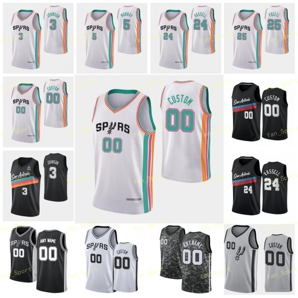 designer custom basketball jerseys designer 75th 2022 city earned edition dejounte 5 murray keldon 3 johnson jakob 25 poeltl devin 24 vassel, Black
designer custom basketball jerseys designer 75th 2022 city earned edition dejounte 5 murray keldon 3 johnson jakob 25 poeltl devin 24 vassel, Black