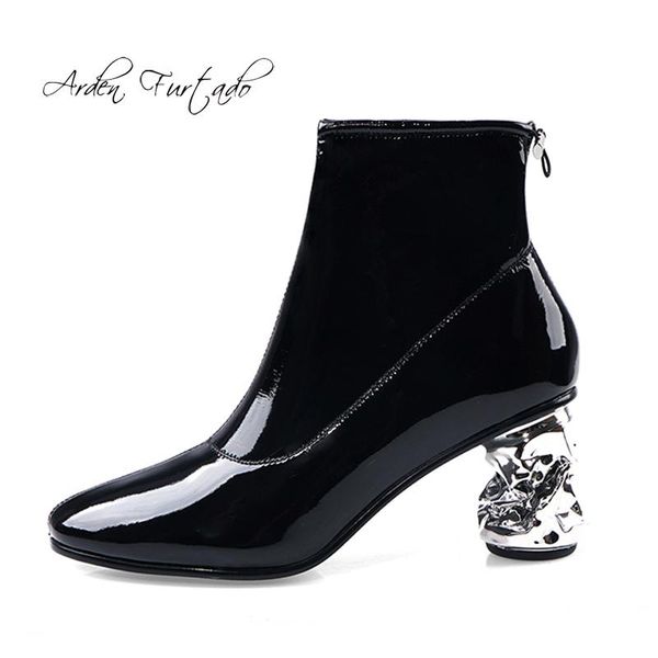 boots arden furtado fashion women's shoes pointed toe special-shaped heels classics elegant ladies burgundy ankle, Black
boots arden furtado fashion women's shoes pointed toe special-shaped heels classics elegant ladies burgundy ankle, Black