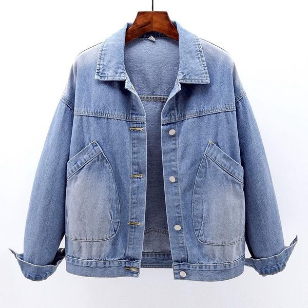 women's jackets korean vintage blue short denim jacket women outwear chaquetas mujer big size loose long sleeve pocket jeans coat femal, Black;brown
women's jackets korean vintage blue short denim jacket women outwear chaquetas mujer big size loose long sleeve pocket jeans coat femal, Black;brown