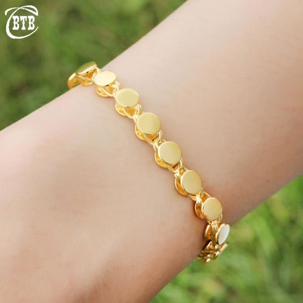 link, chain style 6mm golden round non-fading women's romantic bracelet luxury jewelry party wedding valentine's day gift wholesal, Black
link, chain style 6mm golden round non-fading women's romantic bracelet luxury jewelry party wedding valentine's day gift wholesal, Black
