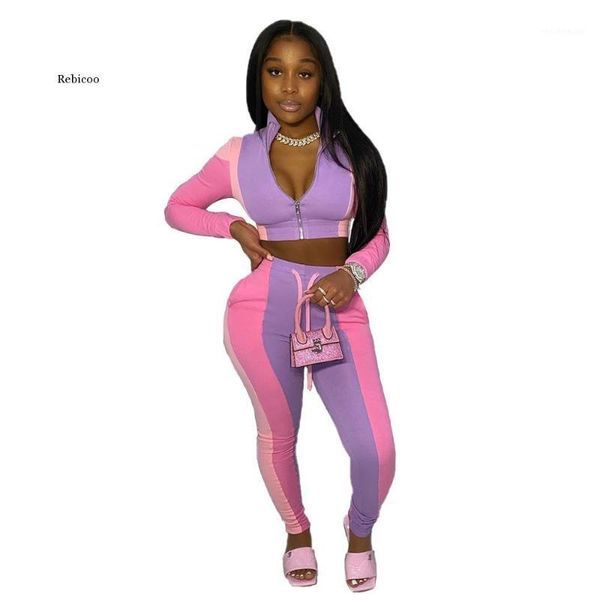 women club outfits 2 piece set plus size patchwork zip crop + long pants tracksuit women's & capris, Black;white
women club outfits 2 piece set plus size patchwork zip crop + long pants tracksuit women's & capris, Black;white