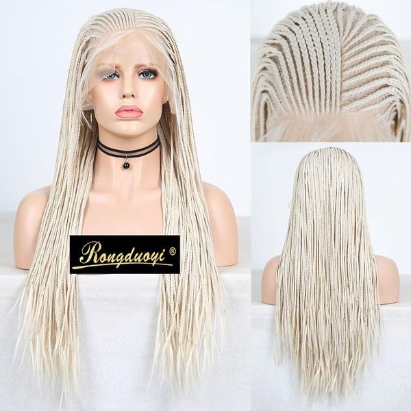 platinum blond braided box braids wig long 13x6 synthetic lace front wigs for women deep part blonded hair wig1, Black
platinum blond braided box braids wig long 13x6 synthetic lace front wigs for women deep part blonded hair wig1, Black