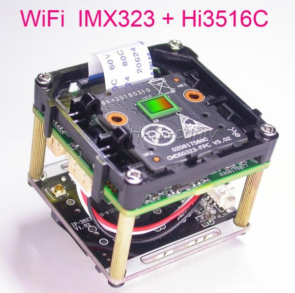cameras wifi intelligent analysis h.265 / h.264 1/2.9" sony imx323 cmos + hi3516c v300 cctv ip camera pcb board module antenna
cameras wifi intelligent analysis h.265 / h.264 1/2.9" sony imx323 cmos + hi3516c v300 cctv ip camera pcb board module antenna