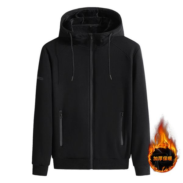 winter plush sweater 95 cotton leisure sports stand collar men's middle-aged and elderly hooded cardigan et, Black
winter plush sweater 95 cotton leisure sports stand collar men's middle-aged and elderly hooded cardigan et, Black