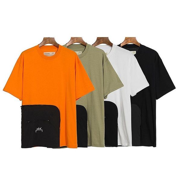 men's t-shirts t-shirt men women short sleeve black removable pocket, White;black
men's t-shirts t-shirt men women short sleeve black removable pocket, White;black