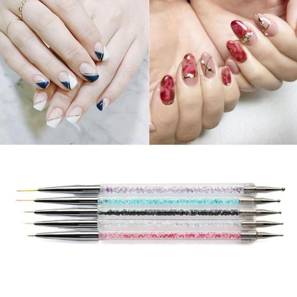 5pcs/set nail art brushes kit pull line stroke pen set point beauty painted manicure drill tool o1c8 decorations, Silver;gold
5pcs/set nail art brushes kit pull line stroke pen set point beauty painted manicure drill tool o1c8 decorations, Silver;gold