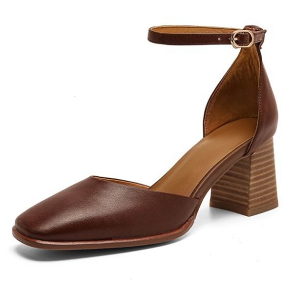 of design sandals genuine classic leather brand 100% natural skin summer retro ankle strap women's shoes thick heels l9mr, Black
of design sandals genuine classic leather brand 100% natural skin summer retro ankle strap women's shoes thick heels l9mr, Black