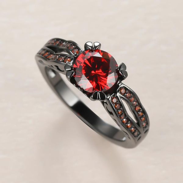 luxury female red crystal stone ring antique black gold wedding jewelry rings for women dainty round zircon thin engagement, Slivery;golden
luxury female red crystal stone ring antique black gold wedding jewelry rings for women dainty round zircon thin engagement, Slivery;golden