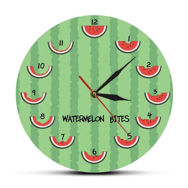 summer time funny watermelon bites decorative printed wall clock for dinning room fruits theme hanging watch clocks
summer time funny watermelon bites decorative printed wall clock for dinning room fruits theme hanging watch clocks