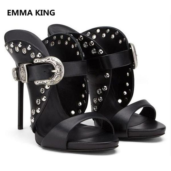 women gladiator sandals open toe slip on thin high heels rivet summer black gothic shoes woman slippers mule
women gladiator sandals open toe slip on thin high heels rivet summer black gothic shoes woman slippers mule