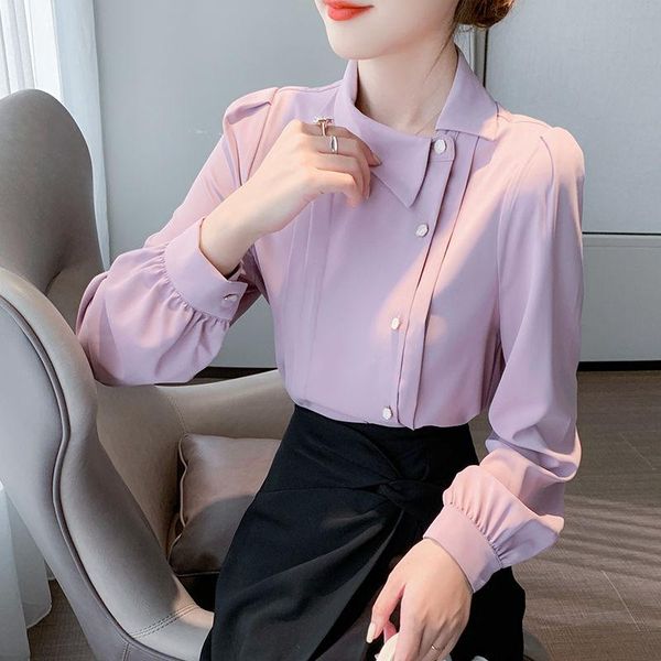 women's blouses & shirts women 2021 spring autumn fashion thin chiffon female long-sleeved bottoming ladies solid color casual q345, White
women's blouses & shirts women 2021 spring autumn fashion thin chiffon female long-sleeved bottoming ladies solid color casual q345, White
